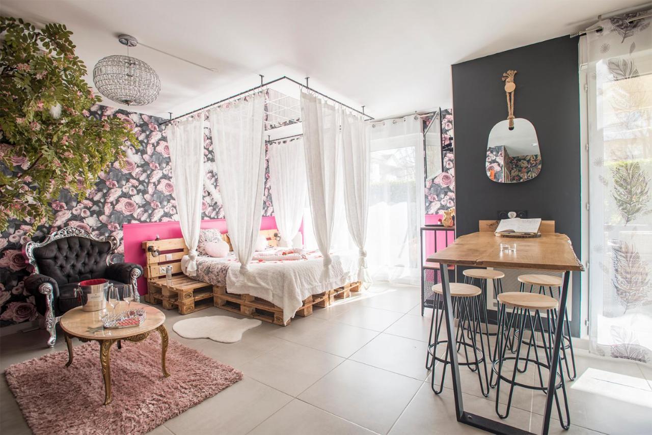 Romantisme Et Glamour 2 Avec Spa , Clim Et Jardin 디종 외부 사진